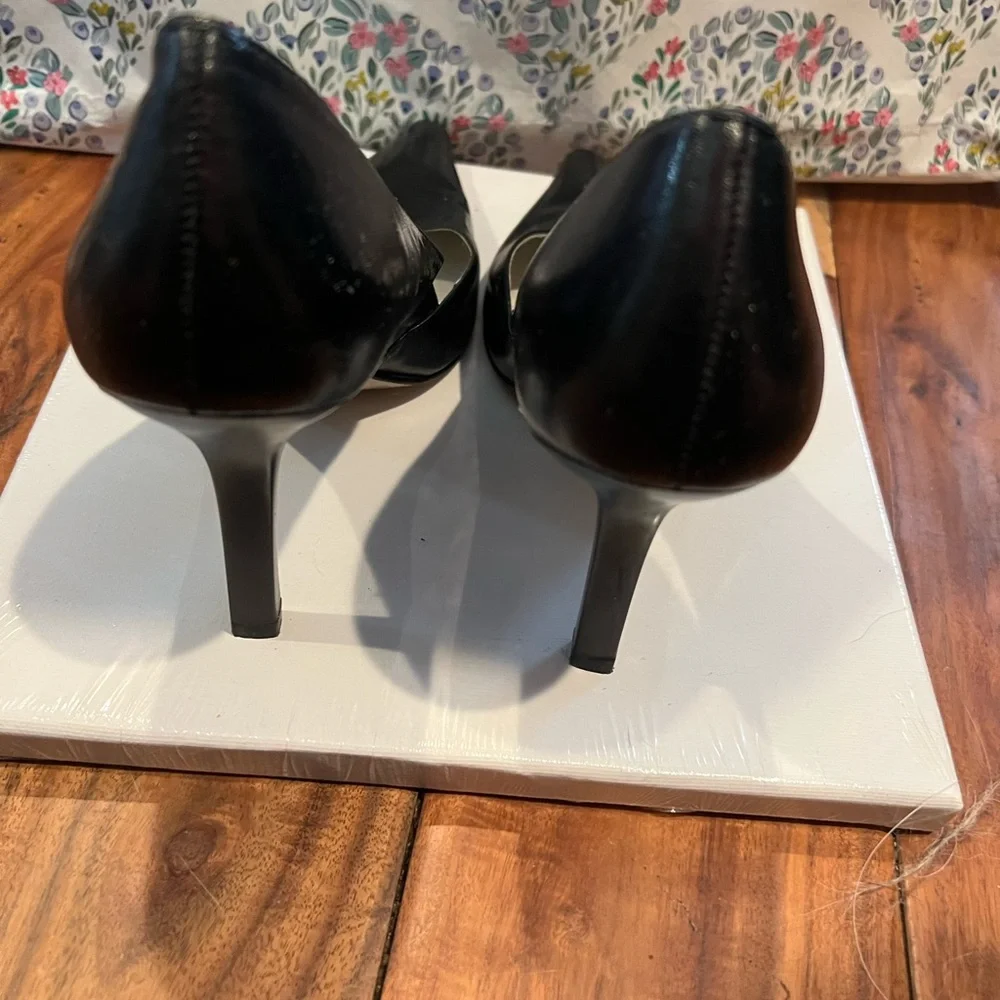 BCBGirls Black Pointed Toe Heels - Picture 3 of 5